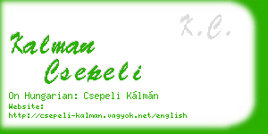 kalman csepeli business card