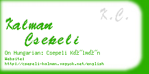 kalman csepeli business card